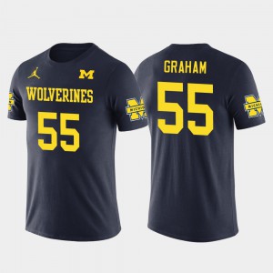 Brandon Graham Michigan T-Shirt Philadelphia Eagles Football For Men's #55 Navy Future Stars 645755-306