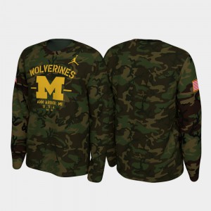 2019 Veterans Day Michigan T-Shirt Camo Legend Long Sleeve For Men 387318-444