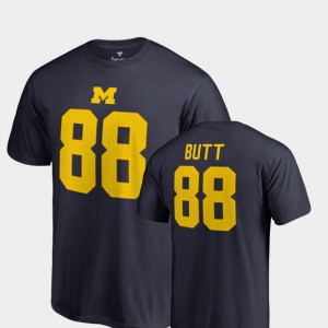 For Men's College Legends Jake Butt Michigan T-Shirt Name & Number #8 Navy 977335-354