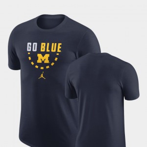 Basketball Team Navy Michigan T-Shirt Mens 894748-197