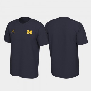 For Men's Left Chest Logo Legend Michigan T-Shirt Navy 795198-905