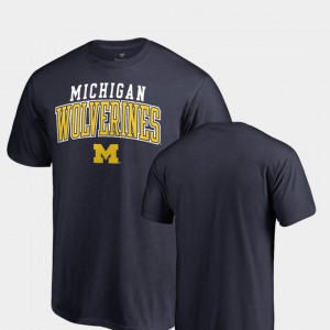 For Men's Michigan T-Shirt Navy Square Up 939579-973
