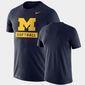 For Men Navy Drop Legend Michigan T-Shirt Performance Softball 769505-441