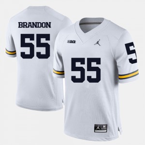 For Men #55 White College Football Brandon Graham Michigan Jersey 526132-945