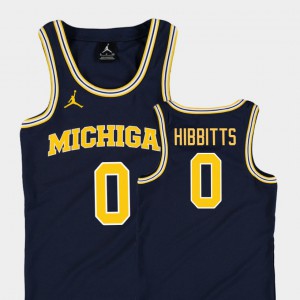 #0 Replica For Kids Brent Hibbitts Michigan Jersey College Basketball Jordan Navy 733656-337